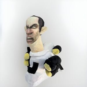 Skibidi Toilet Meme Toilet Man Plush Toy 11" New -as is